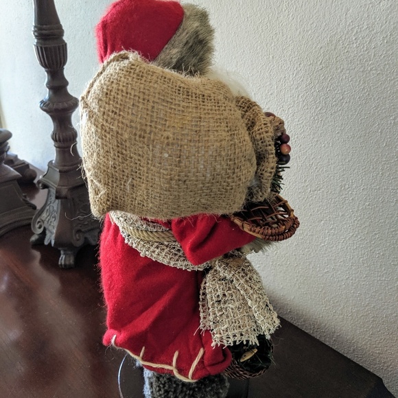 Santa clause doll on stand 16.5 in tall - Picture 3 of 8
